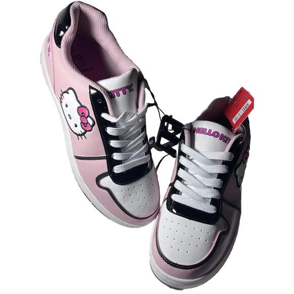 Hello Kitty by Sanrio Women's Pink Casual Court Sneakers NEW (Size 8) - Picture 10 of 16